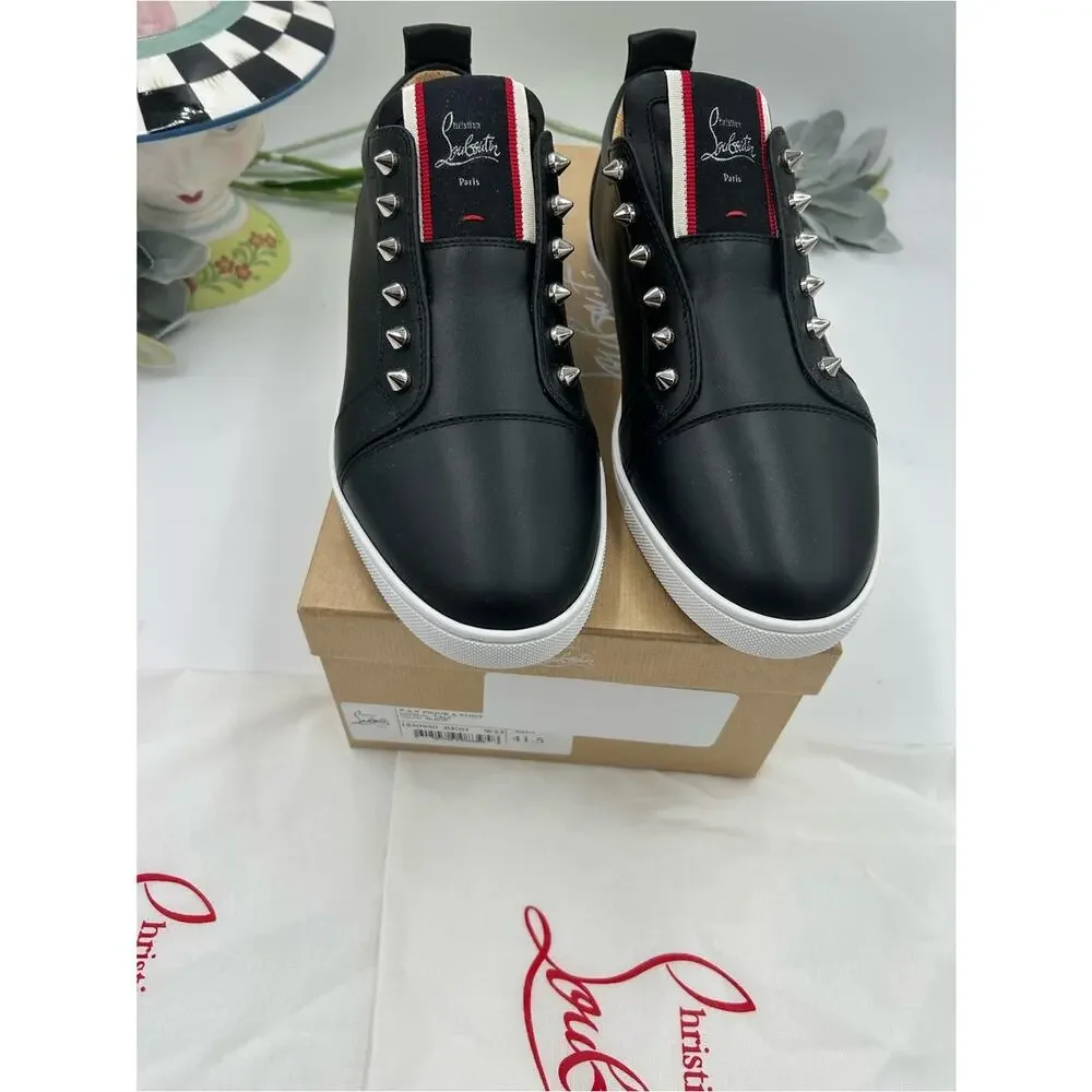 Men's Christian Louboutin F. A. V. Fique slip on sneakers size 41.5 made Italy